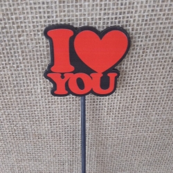 Plaquinha Pick MDF (eu amo você)