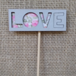 Plaquinha Pick MDF (love retangular)