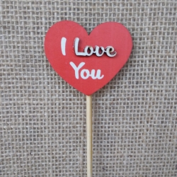 Plaquinha Pick MDF (I love you)