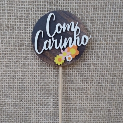 Plaquinha Pick MDF (com carinho)