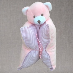 Urso Travesseiro Rosa