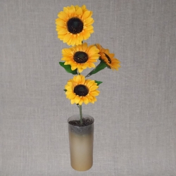 Girassol Artificial no Vaso